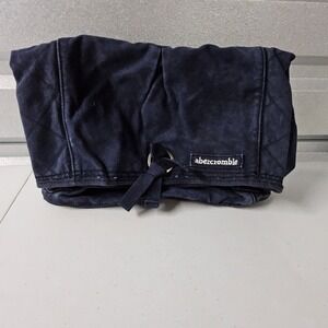 Abercrombie‎ Tote Bag Purse Handbag Quilted Blue Denim